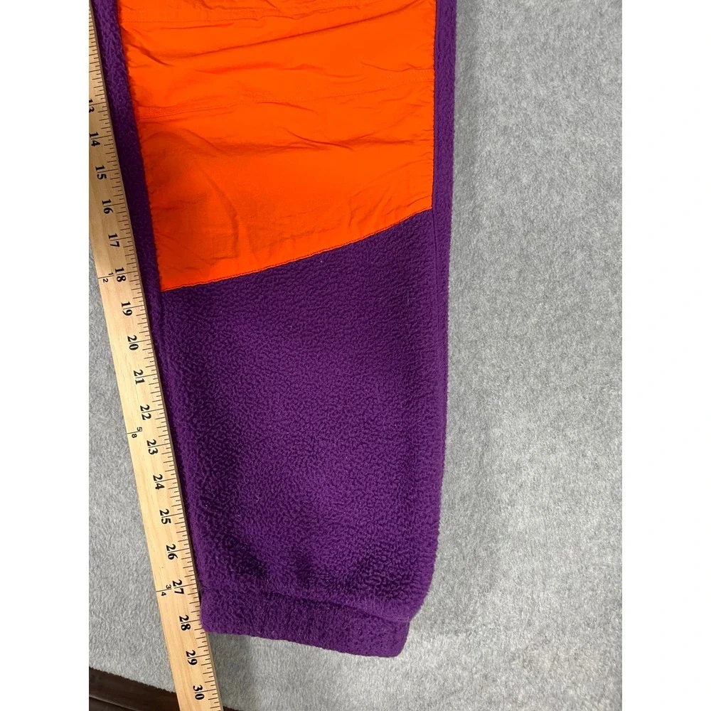 The North Face Denali Fleece Pants Purple Orange Colorblock Mens Joggers Large